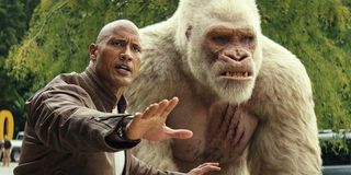The Rock and George from Rampage.