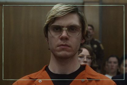 A still from Monster: The Jeffrey Dahmer story of Evan Peters playing serial killer Jeffrey Dahmer