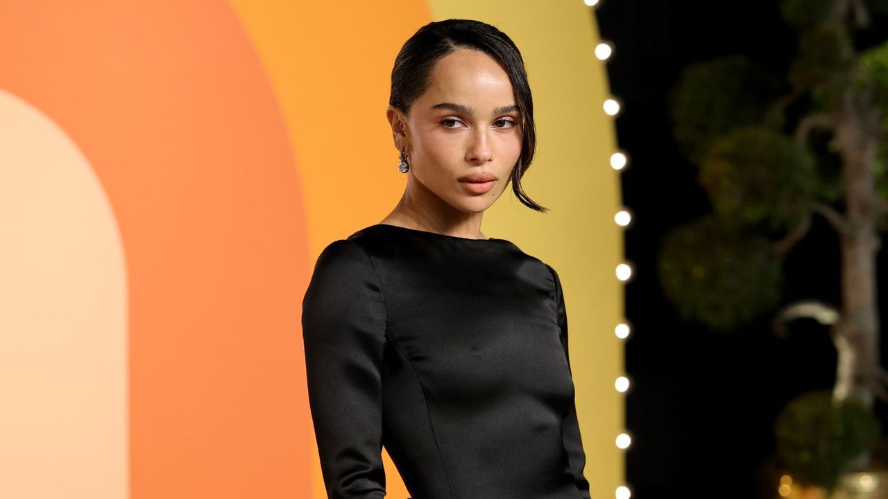 Zoe Kravitz at the 2025 VF Oscars after-party