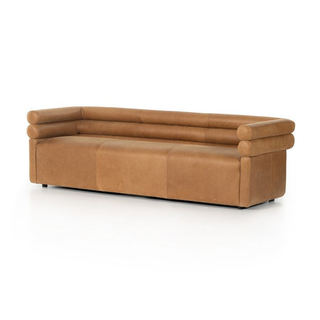 tuxedo style sofa with channel tufted back