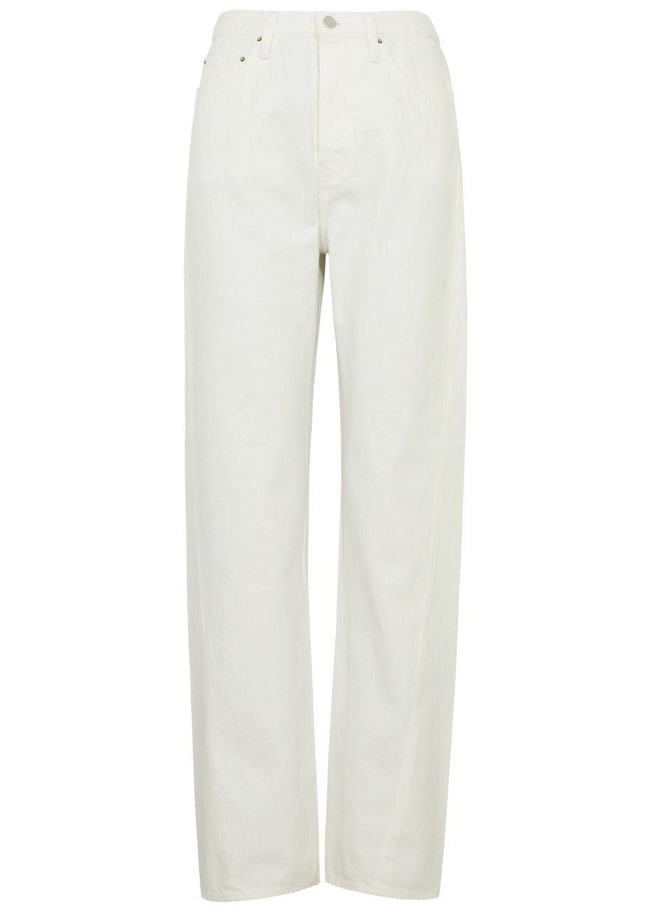 Twisted Seam Straight-Leg Jeans