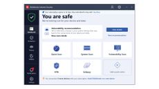 A screenshot of Bitdefender Internet Security's main dashboard
