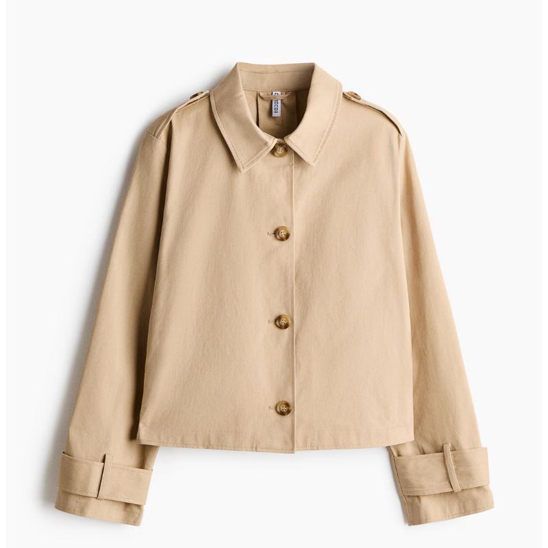 H&amp;amp;M, Trench-Look Cotton Jacket