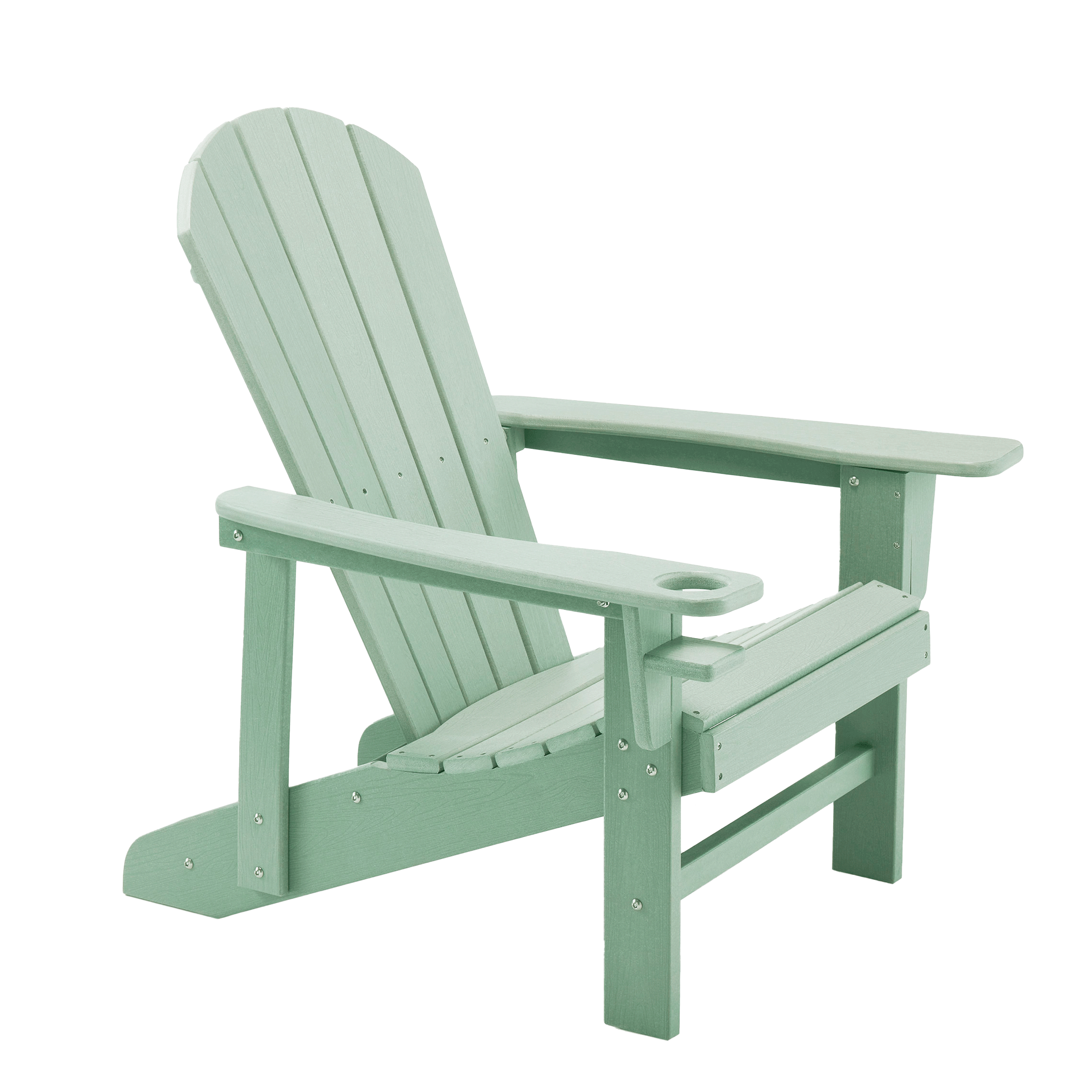 VonHaus Westport Green Adirondack chair against a white background