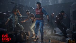 Evil Dead: The Game - A group of possessed deadites pose in the rain