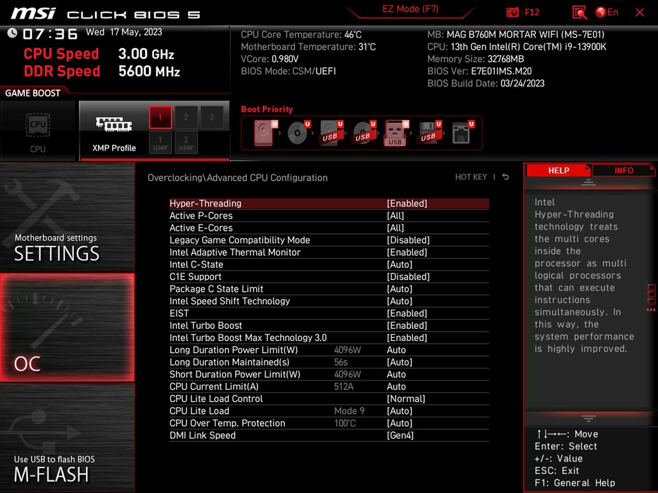 MSI MAG B760M Mortar Wi-Fi