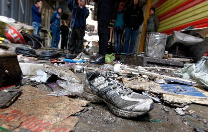 Aftermath of an ISIS attack in Baghdad on Dec. 31