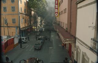 An enhanced street scene shot from Sicario: Day of the Soldado