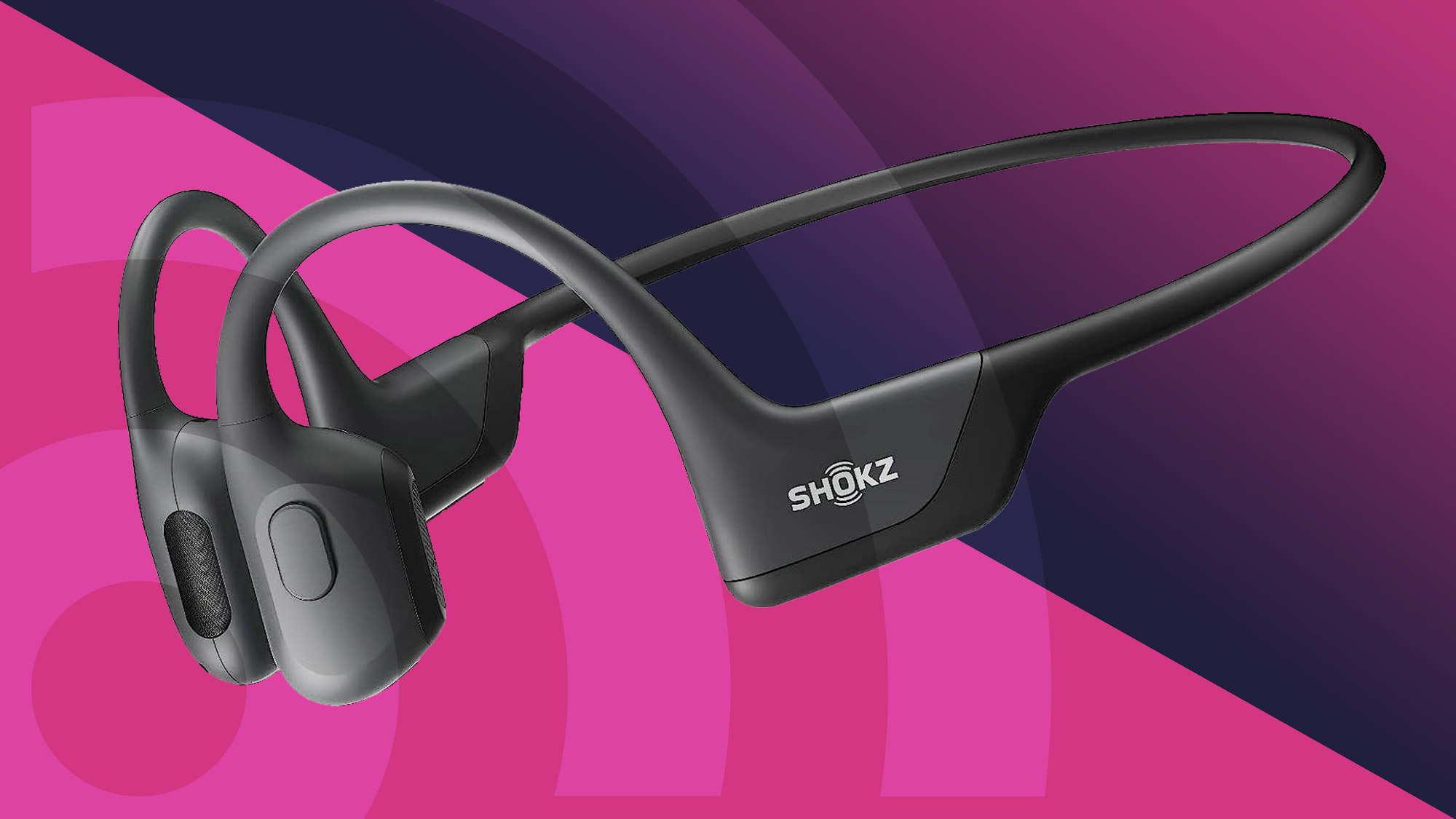 SHOKZ OpenRun Pro - Open-Ear Bluetooth Bone Conduction Sport Headphones -  Sweat Resistant Wireless Earphones for Workouts and Running with Premium