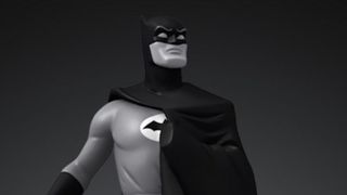 digital Batman Black and White NFT statue