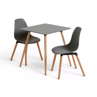 Habitat Berlin Grey Dining Table & 2 Grey Chairs |was £150 now £120 at Argos