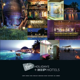 Virgin Holidays + Hip Hotels branding is sumptuous