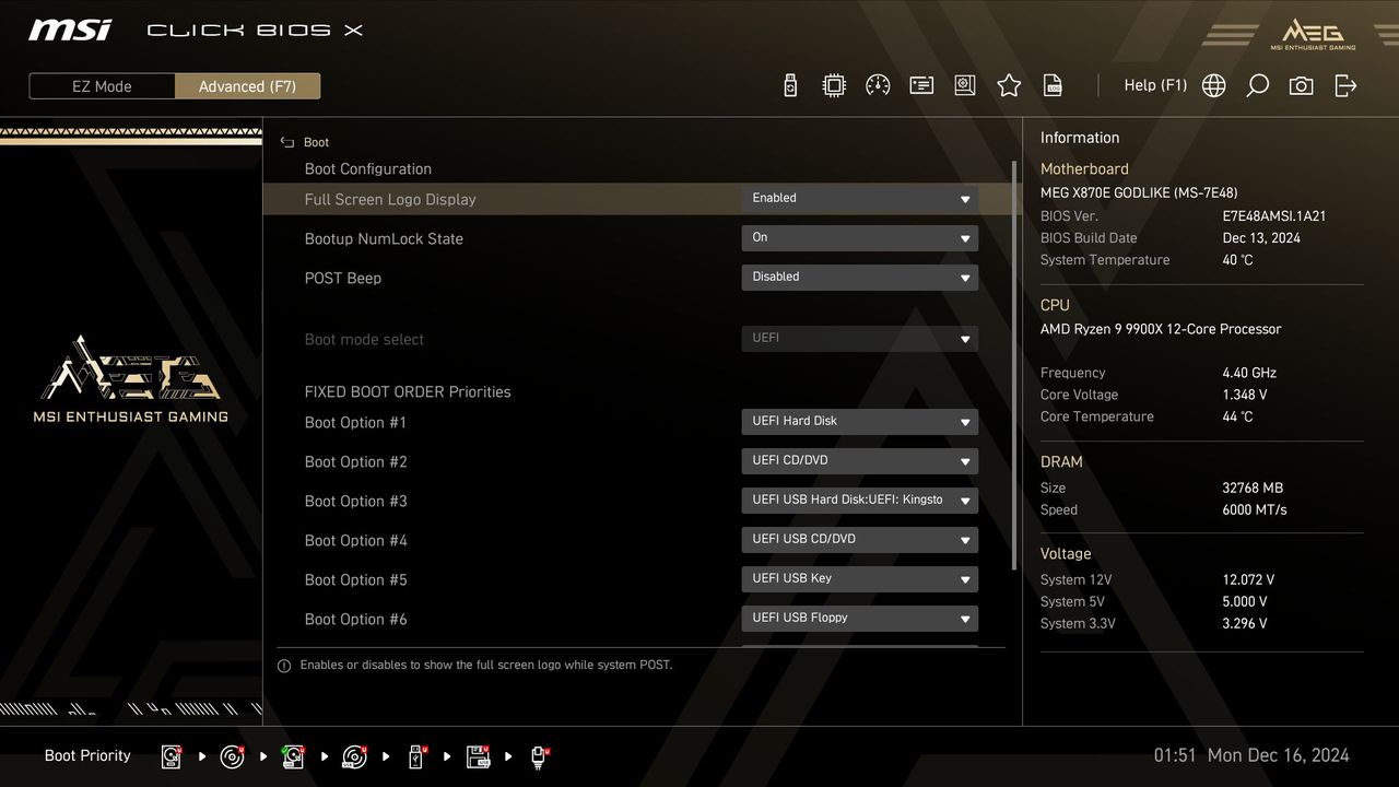 MSI X870E Godlike
