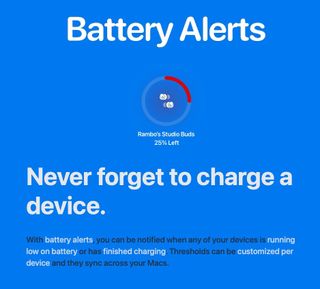 Airbudd Battery Alerts