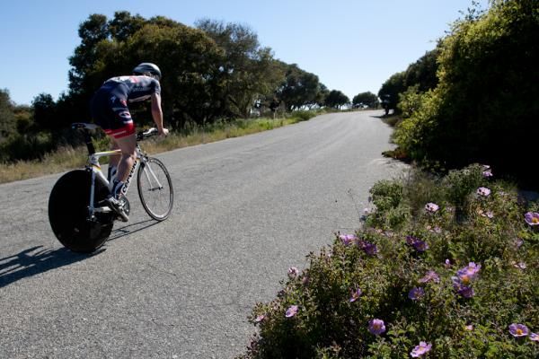 The Sea Otter time trial course is a scenic, rolling course on Fort Ord.