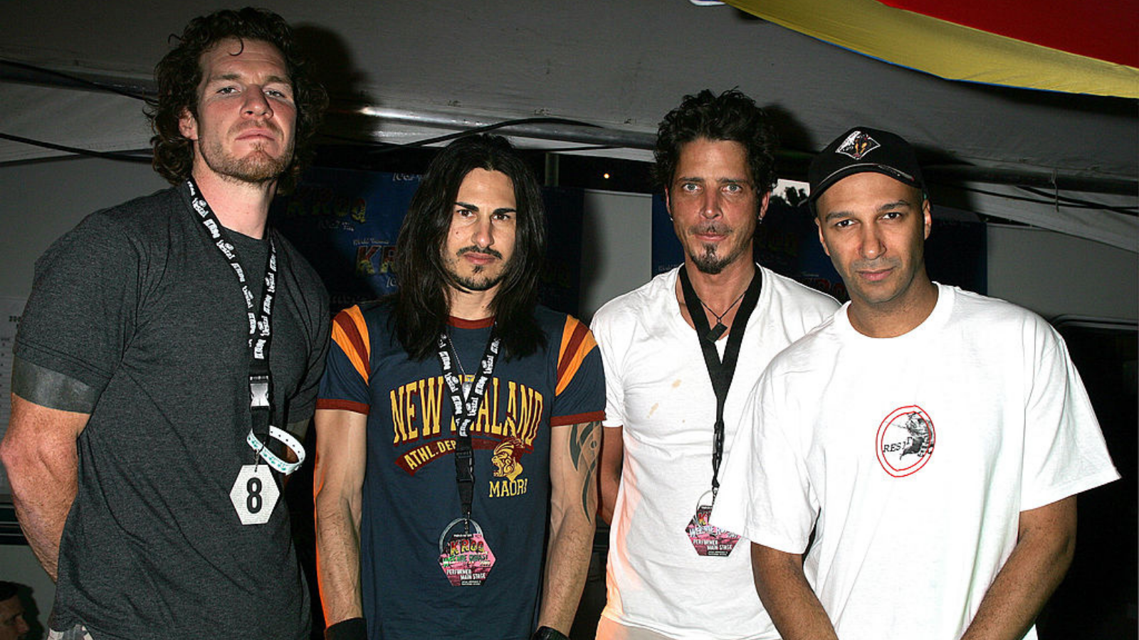 The 106.7 KROQ &quot;Weenie Roast&quot; Concert 2005 - Backstage. Audioslave at the Verizon Wireless Amphitheatre in Irvine, California 