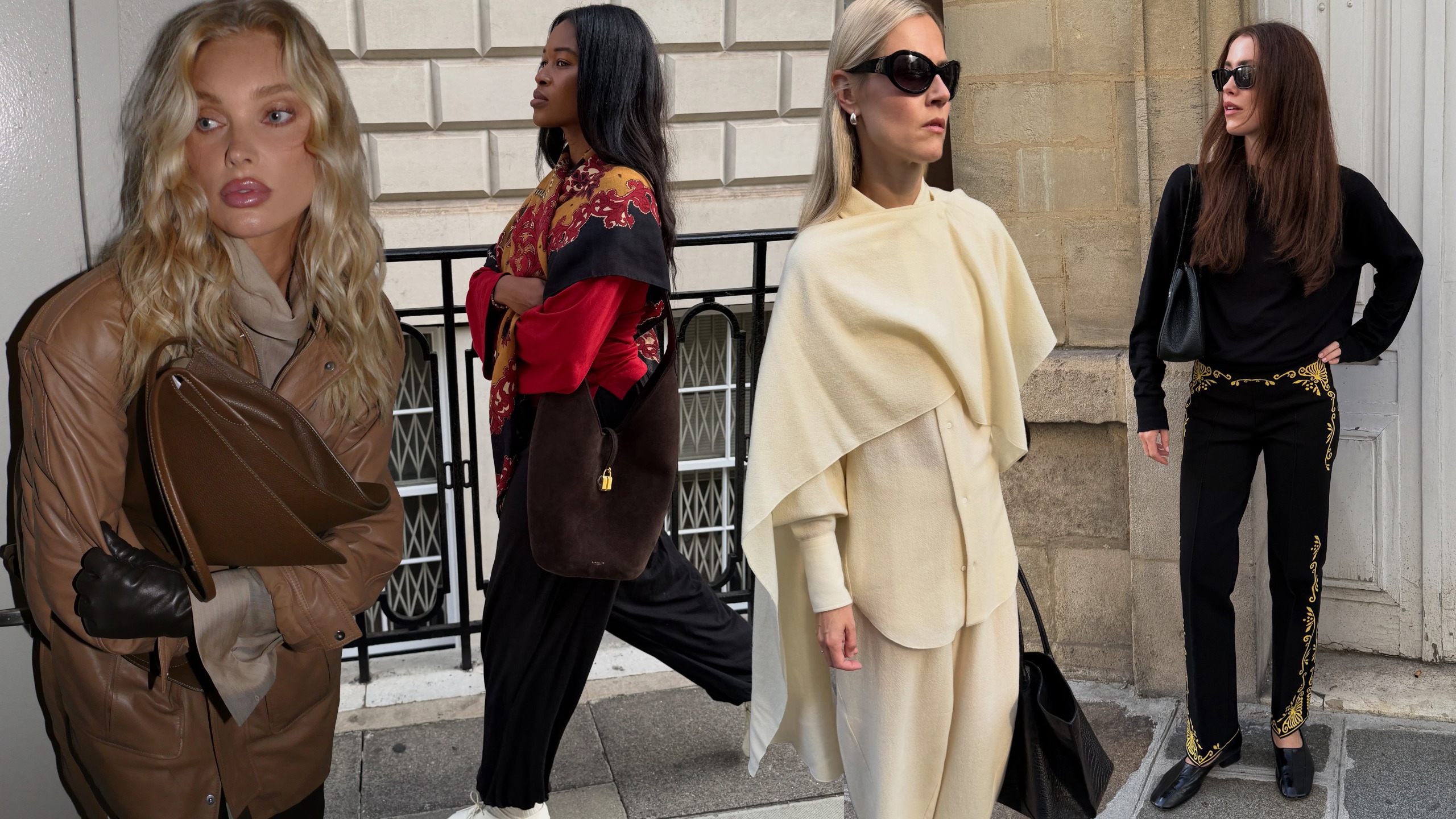 image of four fashion people.