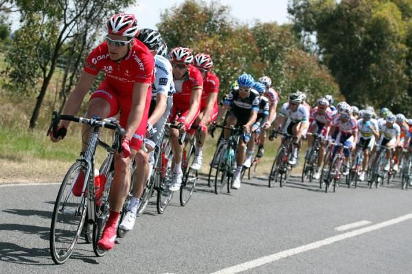 Drapac were active at the front all day as they worked to protect the lead of Pollock.