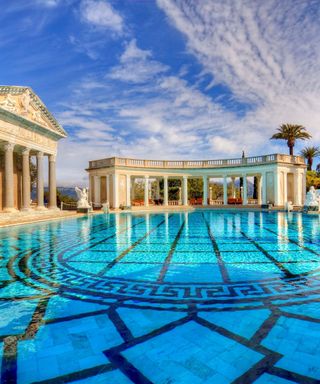 Swimming pool in the most expensive home in the US, listed for $119 million