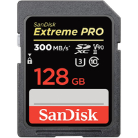 SanDisk Extreme Pro 128GB UHS-II Card: £201.99£159.49 at AmazonSave £43 –