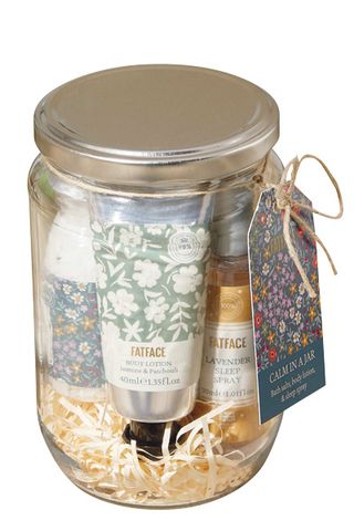 jar of soothing toiletries from FatFace