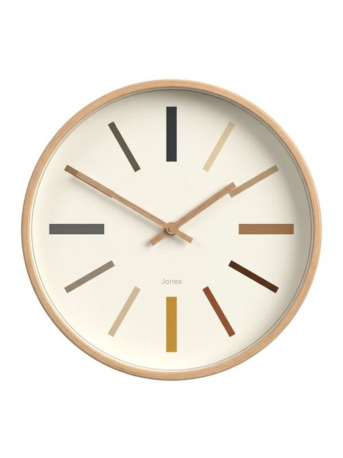 Marker Analogue Wall Clock - Kiwi Brown
