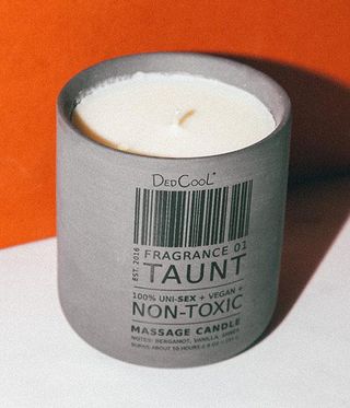 Candle in grey jar