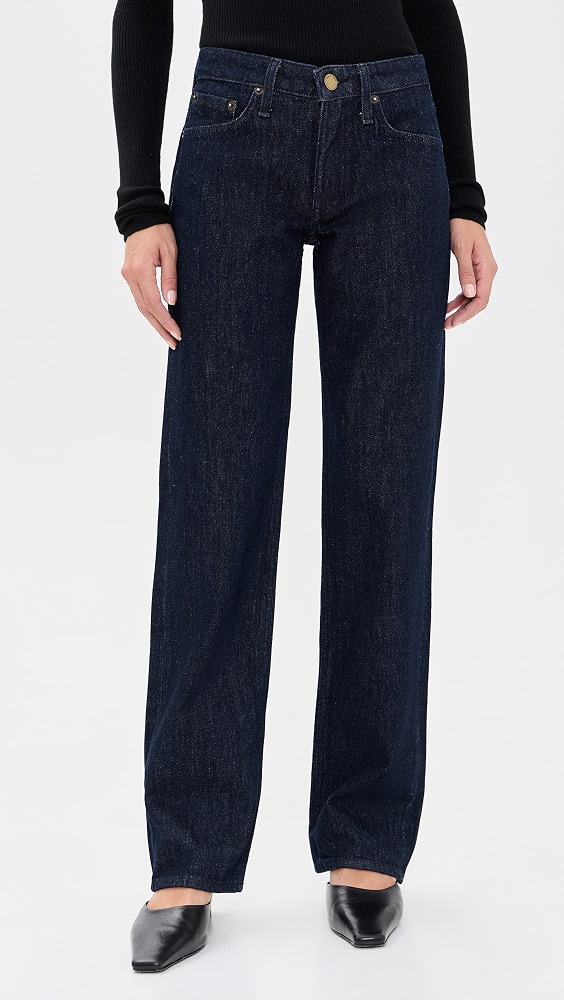 Harlow Low Rise Full Slim Straight Jeans - Darkrinse