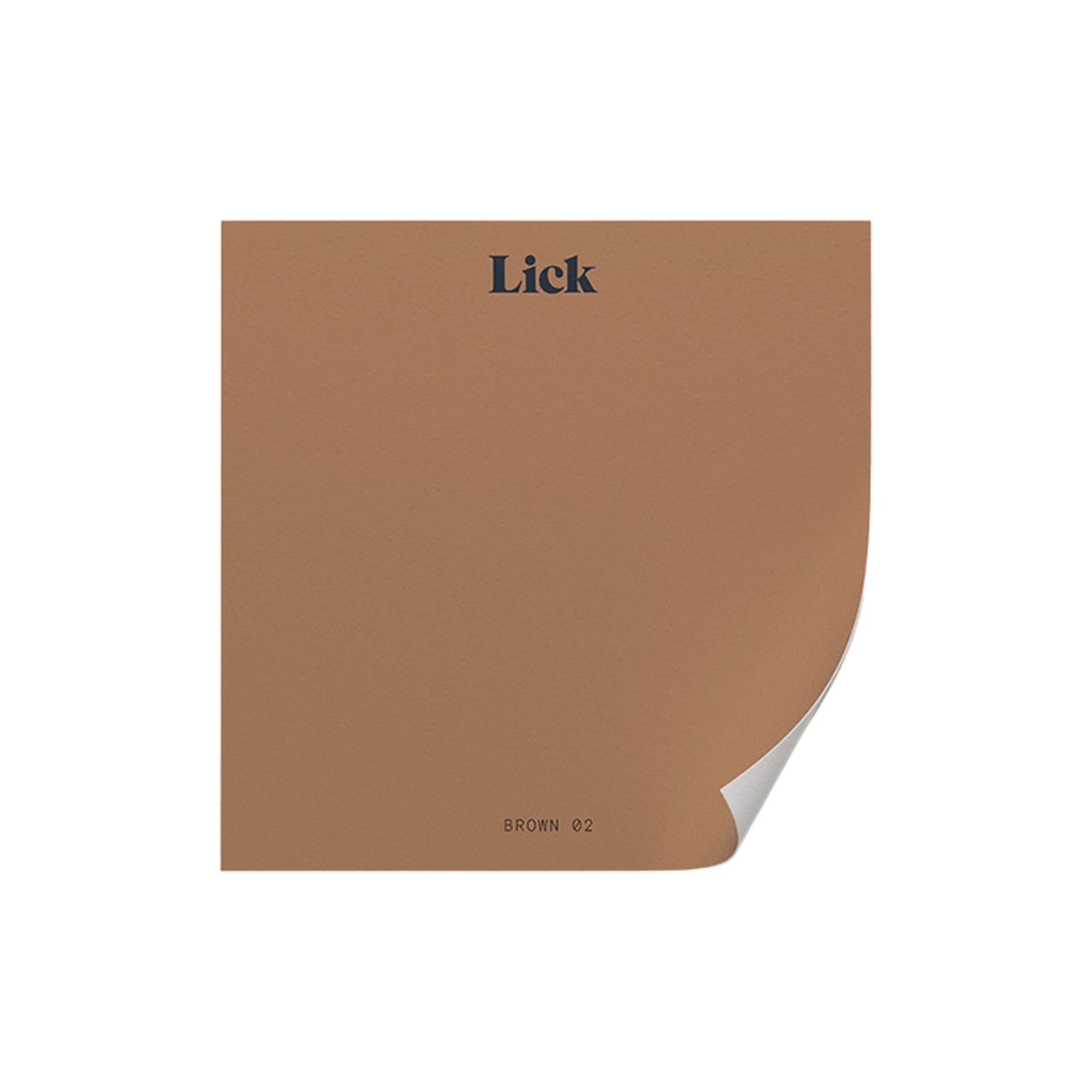 Lick, Brown 02 Paint Color Sample