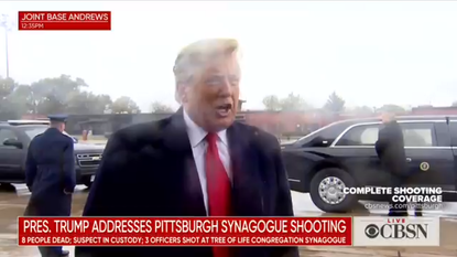 President Trump speaks about the Pittsburgh synagogue shooting
