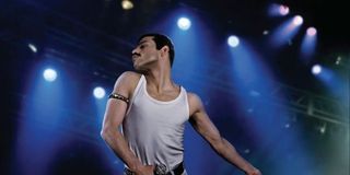 Rami Malek as Freddie Mercury in Bohemian Rhapsody