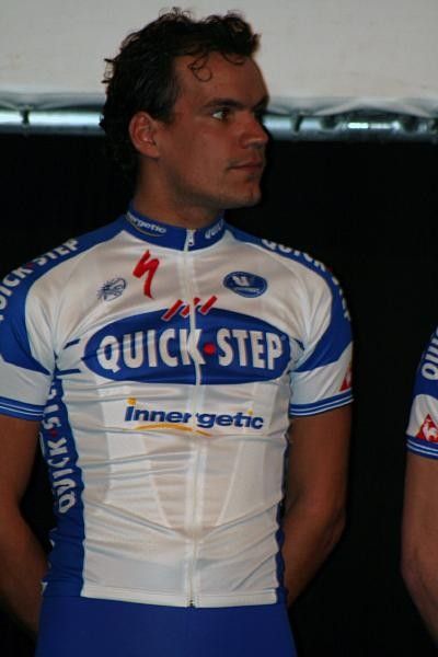 Gert Steegmans is one of the fastest riders of the peloton. Last year he won a stage in the Tour de France after beating his own team-mate Tom Boonen.