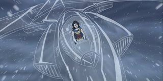 Wonder Woman in her Invisible Jet