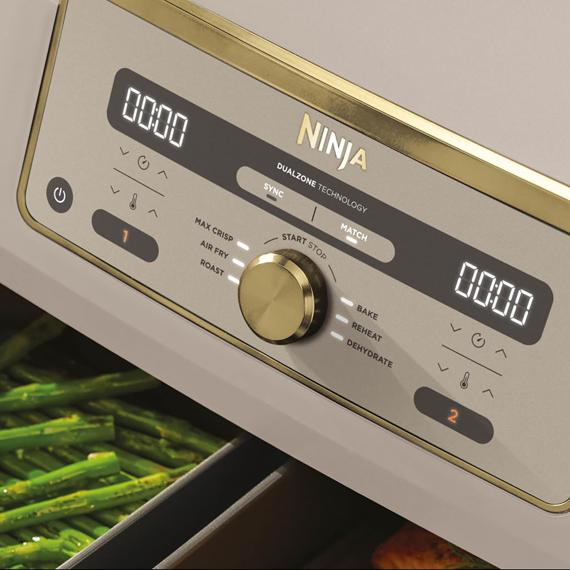 Ninja&#039;s dual zone air fryer in stone colour 