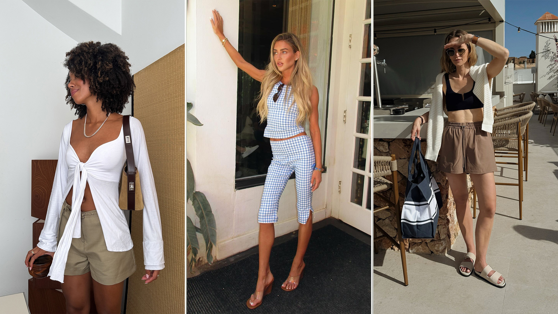 Influencers wearing summer outfits