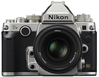 The Nikon Df revives the styling of Nikon SLRs from the 1970s, down the the original \