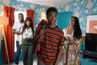DeMarcus Westwood packs his bag to leave Hollyoaks.