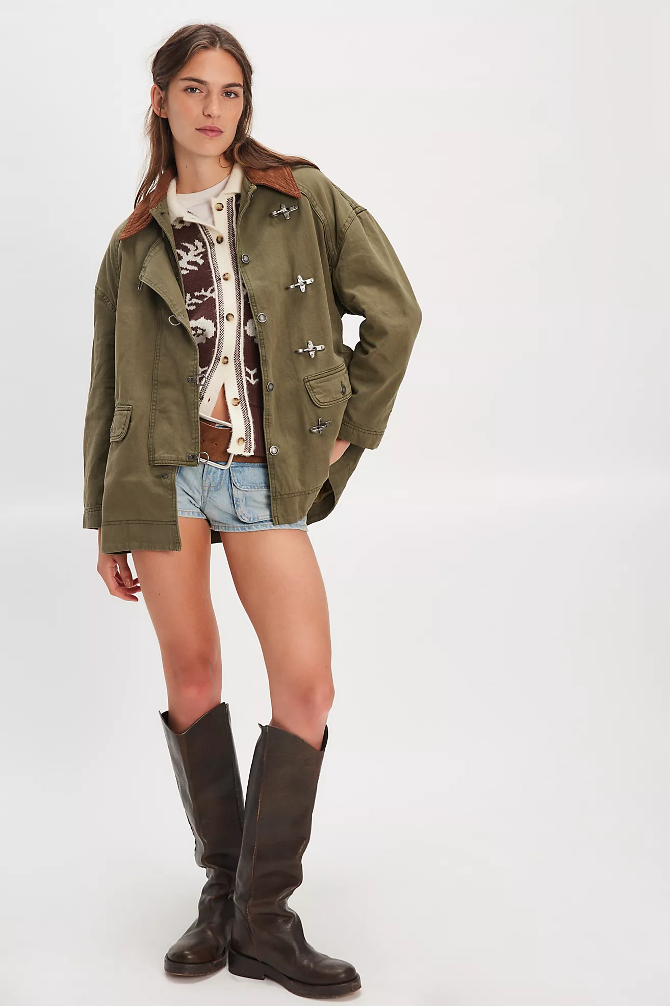 We the Free Denim Barn Coat