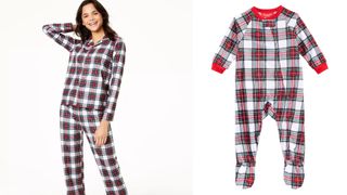 Macy's plaid red christmas pyjamas