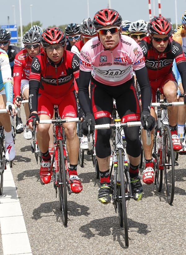 Cadel Evans and his BMC team tried to protect the pink jersey but ended up losing the race lead.