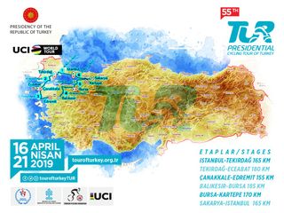 The 2019 Tour of Turkey map