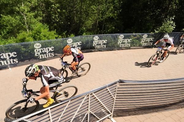 Jeremiah Bishop (Cannondale) and Spencer Paxson (Kona) on lap two