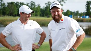 Rory McIlroy and Shane Lowry celebrate victory at the Zurich Classic of New Orleans