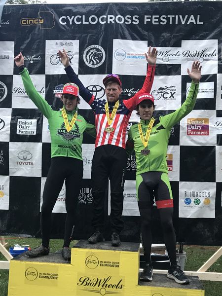 Stephen Hyde (Cannondale p/b Cyclocrossworld.com) on top step of the podium
