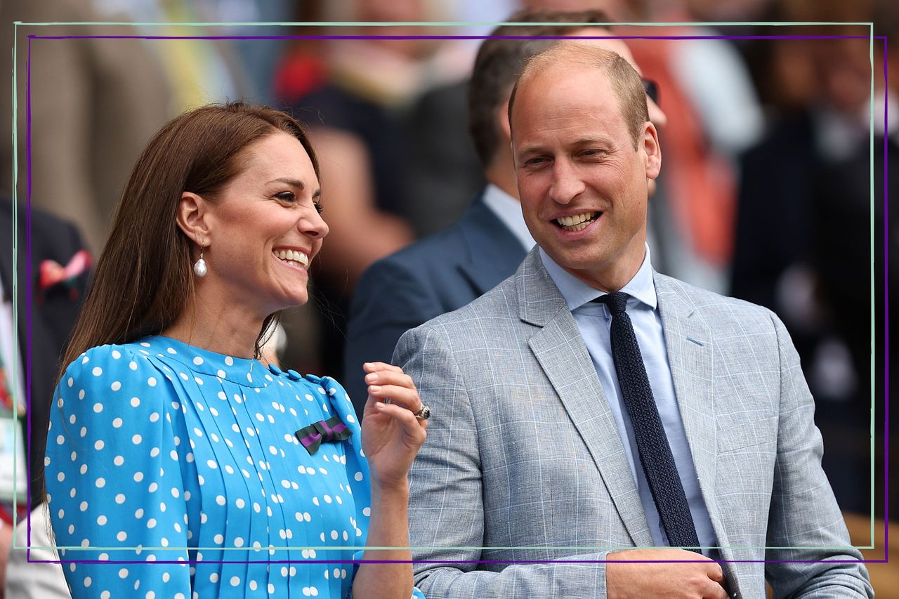 Catherine, Duchess of Cambridge and Prince William, Duke of Cambridge watch from the Royal Box as Novak Djokovic of Serbia wins against Jannik Sinner of Italy during their Men&#039;s Singles Quarter Final match on day nine of The Championships Wimbledon 2022 at All England Lawn Tennis and Croquet Club on July 05, 2022 in London, England