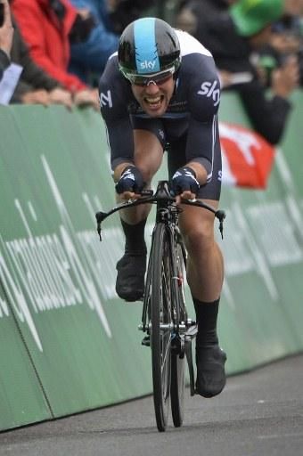 Mark Cavendish (Sky) put in a good ride to finish third in the Tour de Romandie prologue.
