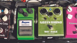 Ibanez TS9 Tube Screamer and Way Huge Green Rhino MKII on Brad Paisley's pedalboard