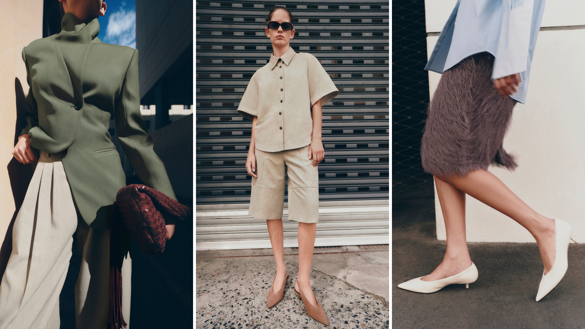 a composite showing models from the M&amp;S love that drop collection campaign