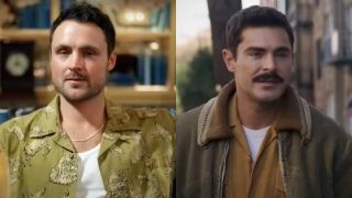 Side by side of Dylan Efron in The Traitors Season 3 and Zac Efron in The Greatest Beer Run Ever.