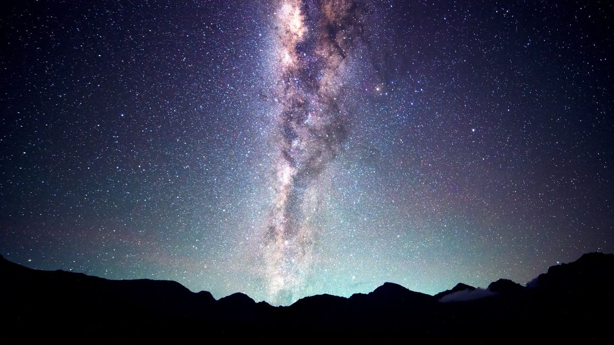 The Milky Way galaxy, as seen from Earth.